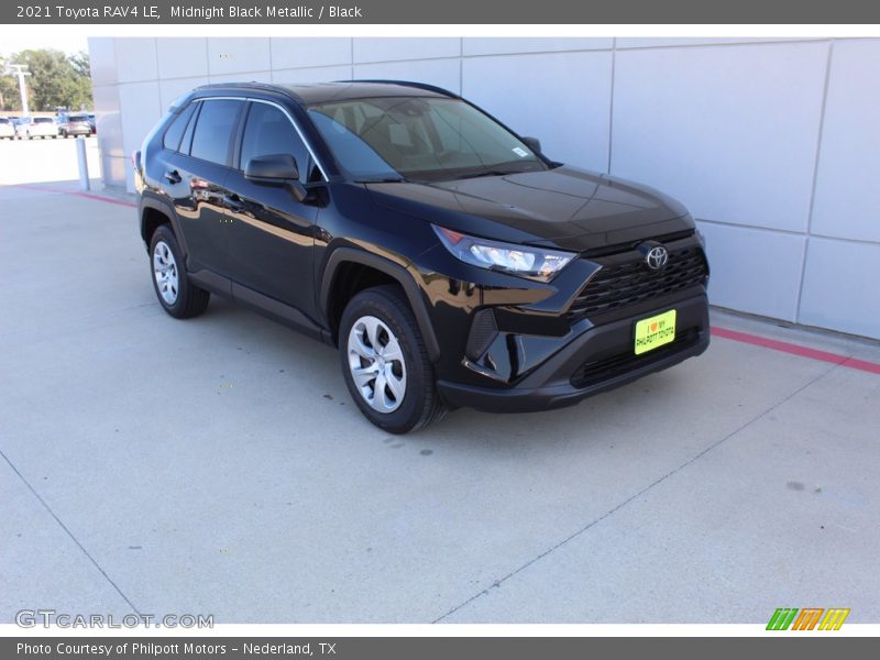 Midnight Black Metallic / Black 2021 Toyota RAV4 LE