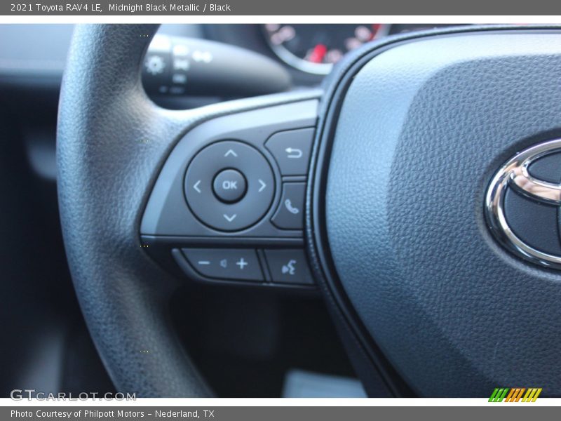 Midnight Black Metallic / Black 2021 Toyota RAV4 LE