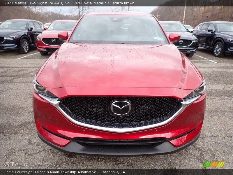 Soul Red Crystal Metallic / Caturra Brown 2021 Mazda CX-5 Signature AWD