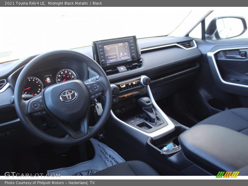 Midnight Black Metallic / Black 2021 Toyota RAV4 LE
