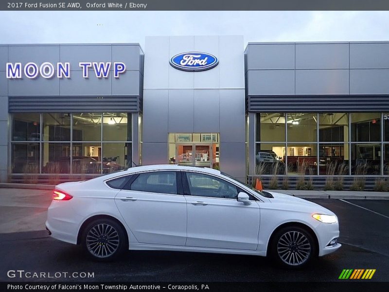 Oxford White / Ebony 2017 Ford Fusion SE AWD