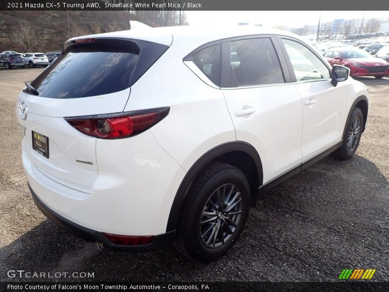 Snowflake White Pearl Mica / Black 2021 Mazda CX-5 Touring AWD