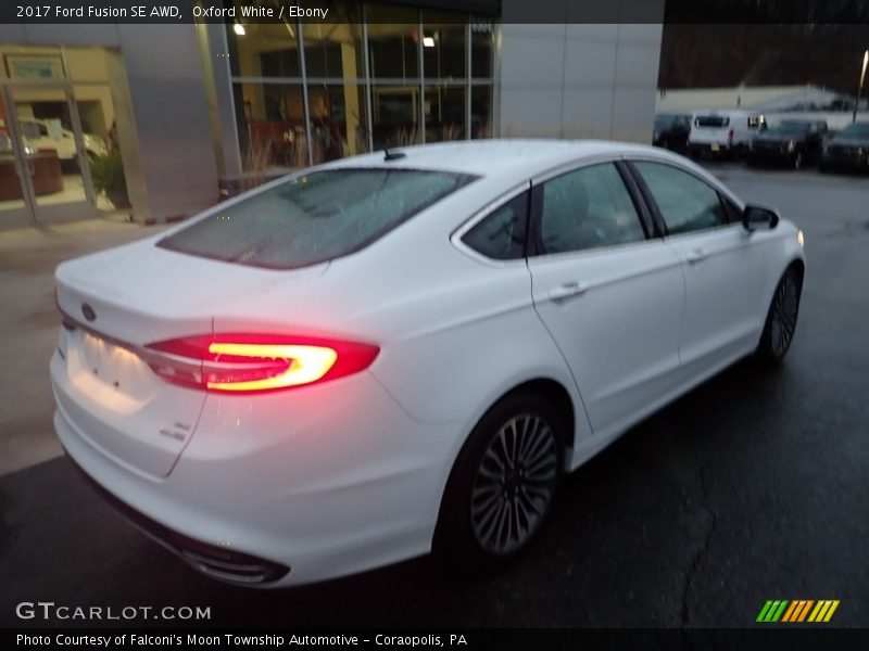 Oxford White / Ebony 2017 Ford Fusion SE AWD