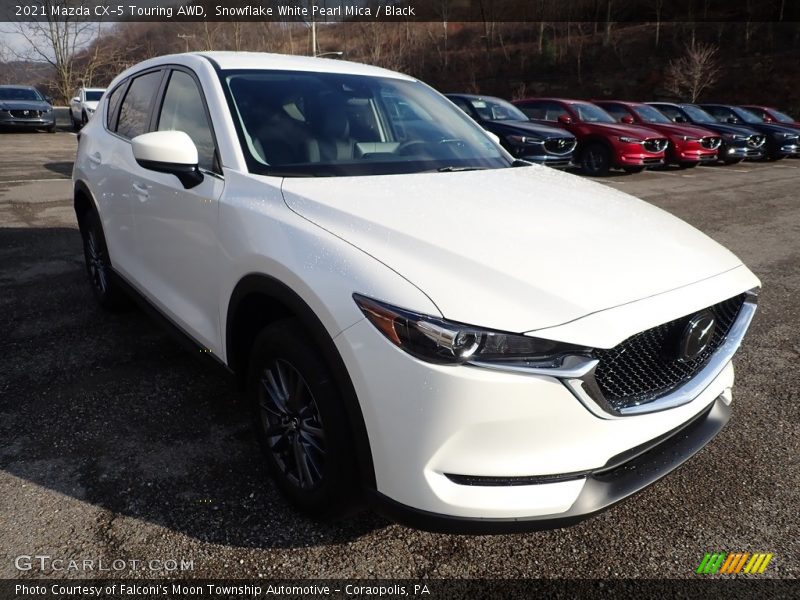 Snowflake White Pearl Mica / Black 2021 Mazda CX-5 Touring AWD