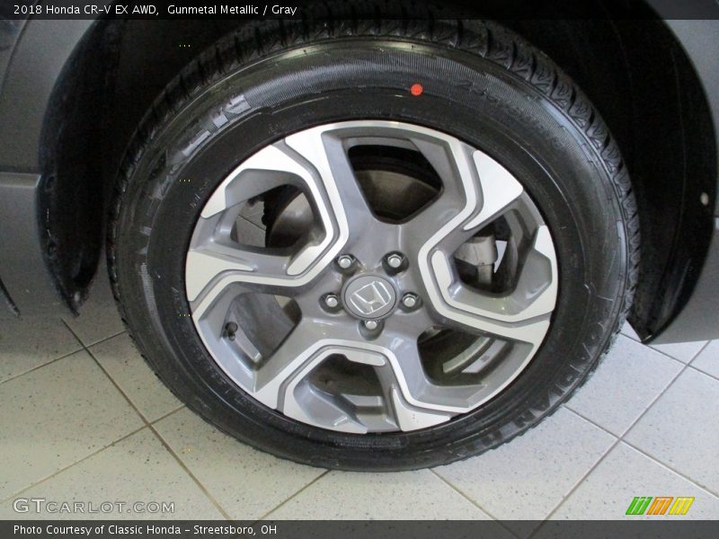 Gunmetal Metallic / Gray 2018 Honda CR-V EX AWD