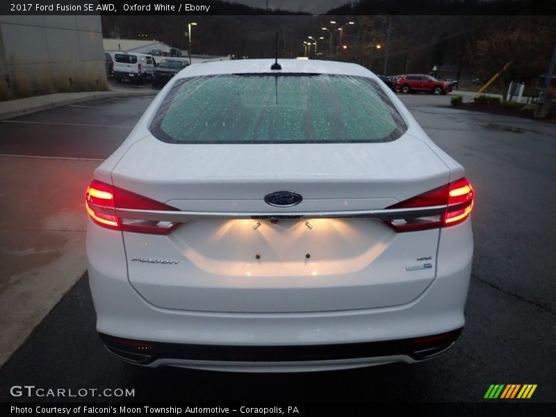 Oxford White / Ebony 2017 Ford Fusion SE AWD