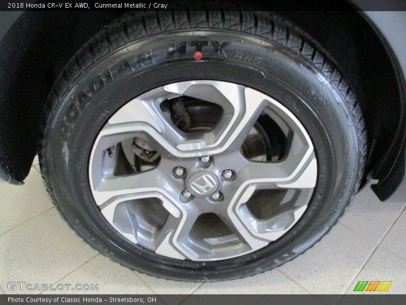 Gunmetal Metallic / Gray 2018 Honda CR-V EX AWD
