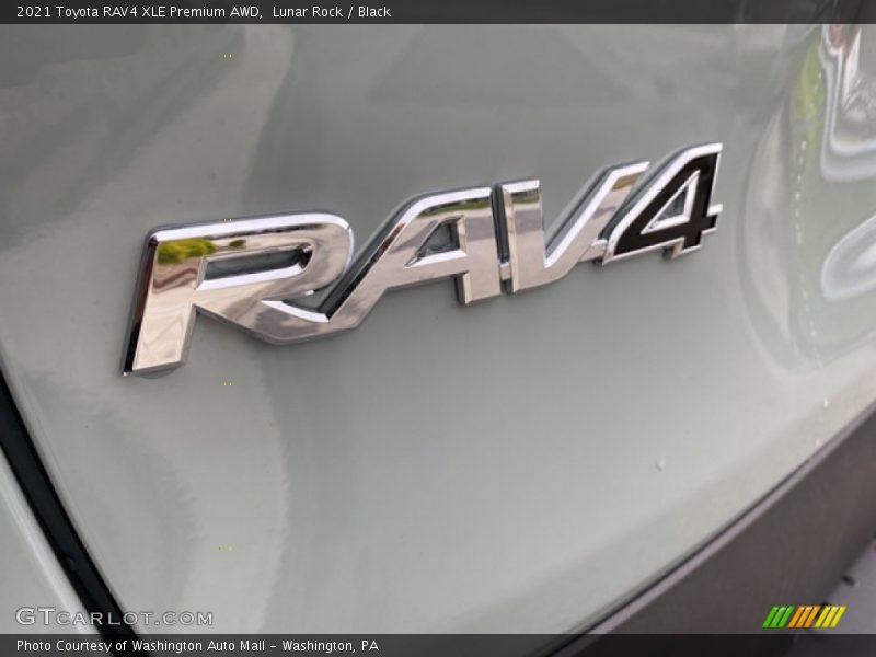 Lunar Rock / Black 2021 Toyota RAV4 XLE Premium AWD