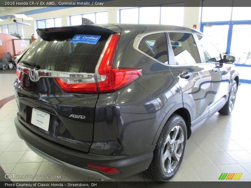Gunmetal Metallic / Gray 2018 Honda CR-V EX AWD