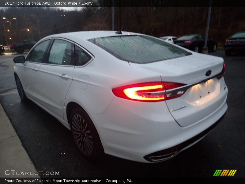 Oxford White / Ebony 2017 Ford Fusion SE AWD