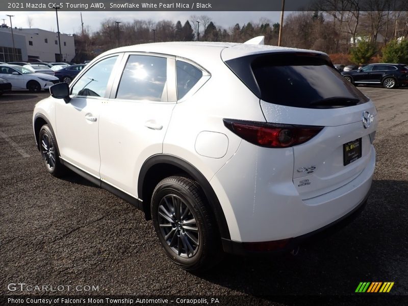 Snowflake White Pearl Mica / Black 2021 Mazda CX-5 Touring AWD