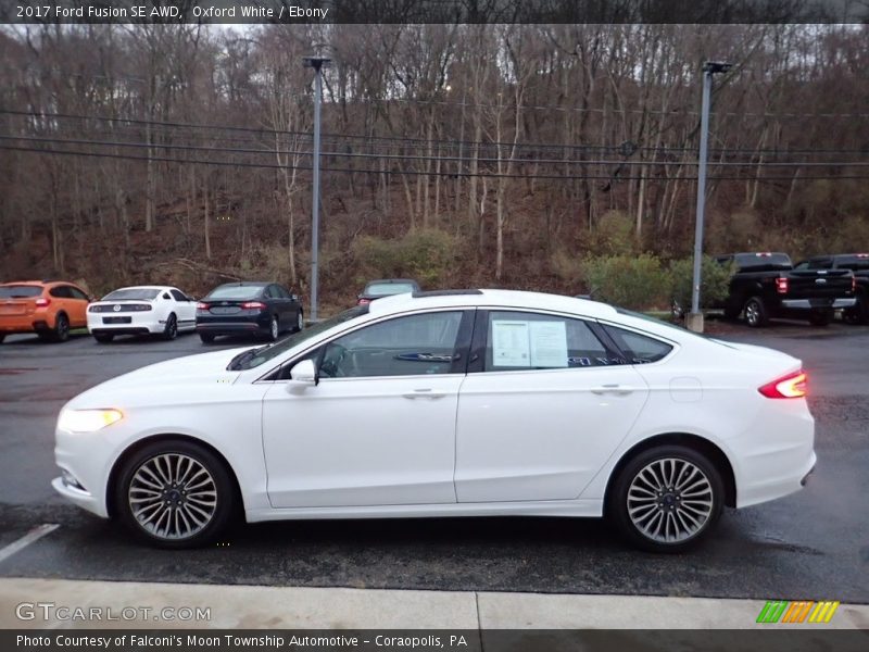 Oxford White / Ebony 2017 Ford Fusion SE AWD