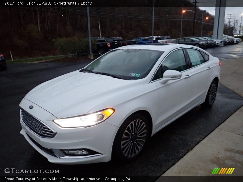 Oxford White / Ebony 2017 Ford Fusion SE AWD