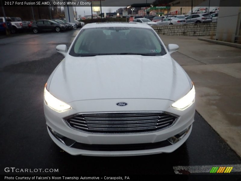 Oxford White / Ebony 2017 Ford Fusion SE AWD