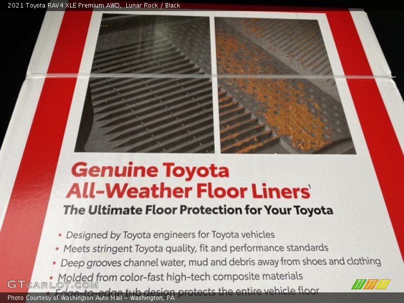 Lunar Rock / Black 2021 Toyota RAV4 XLE Premium AWD