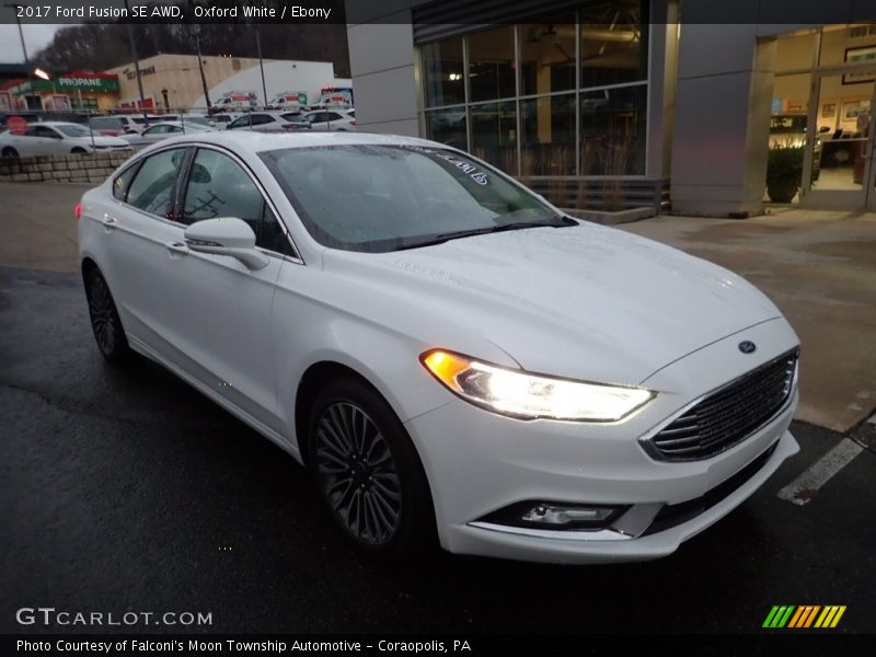 Oxford White / Ebony 2017 Ford Fusion SE AWD