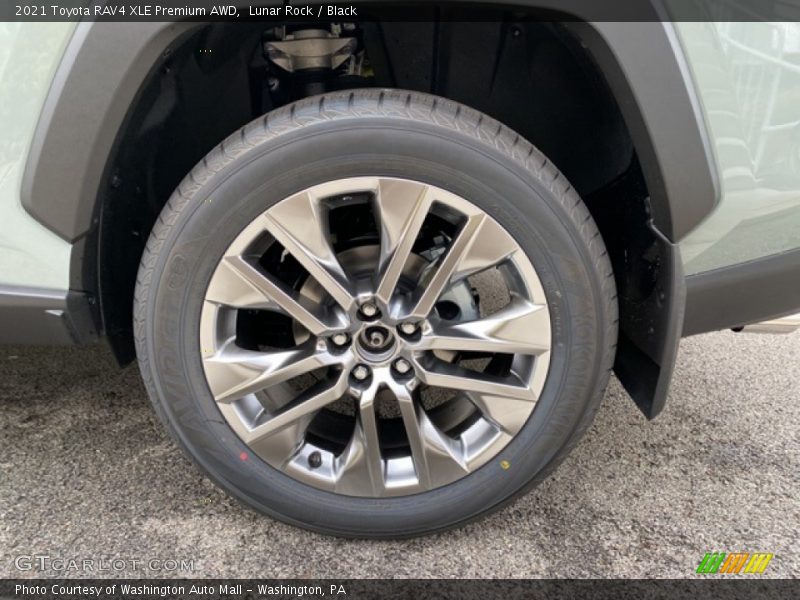 Lunar Rock / Black 2021 Toyota RAV4 XLE Premium AWD