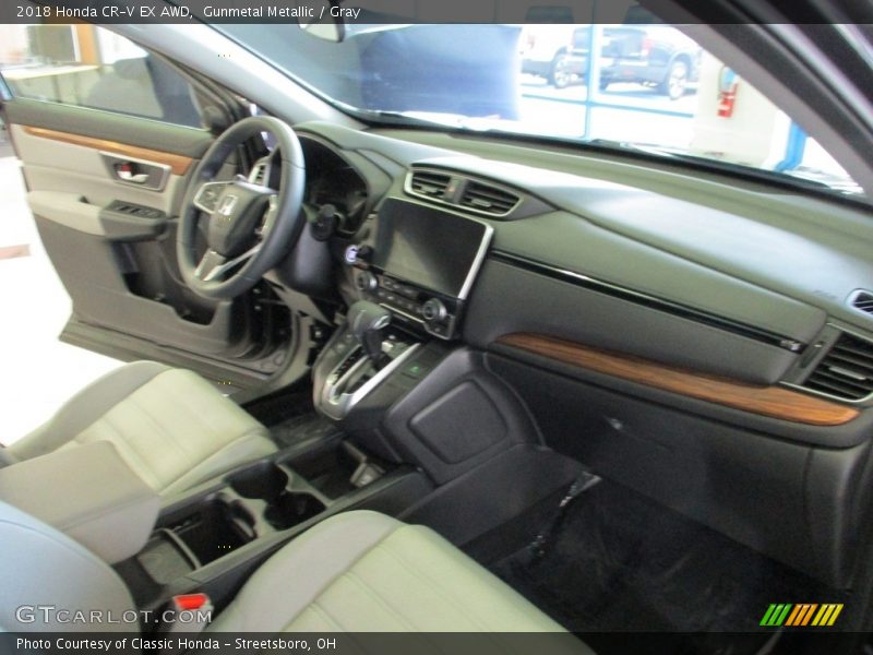 Gunmetal Metallic / Gray 2018 Honda CR-V EX AWD