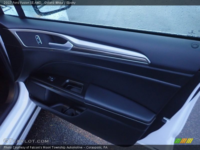 Oxford White / Ebony 2017 Ford Fusion SE AWD