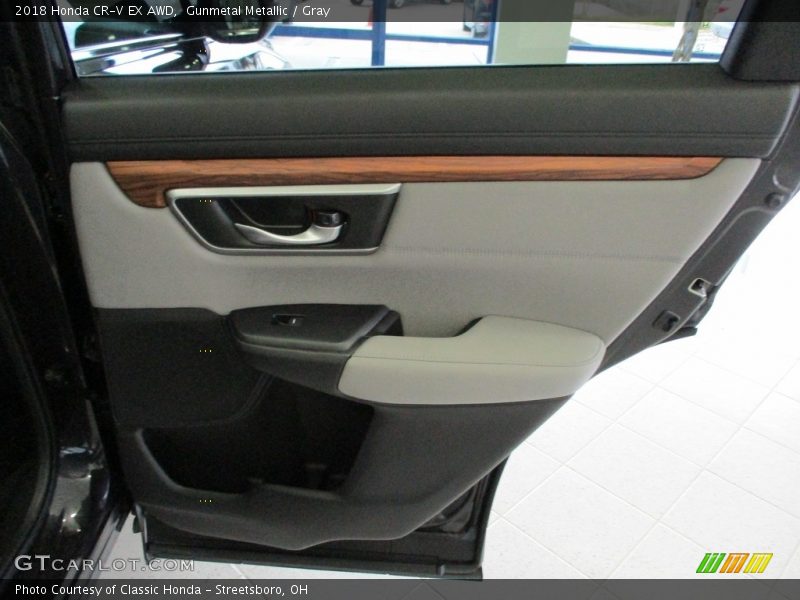 Gunmetal Metallic / Gray 2018 Honda CR-V EX AWD