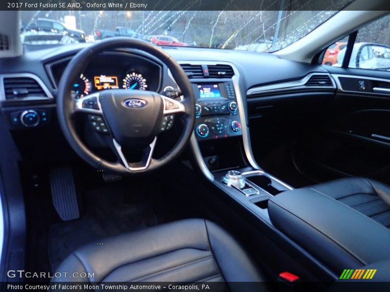 Oxford White / Ebony 2017 Ford Fusion SE AWD