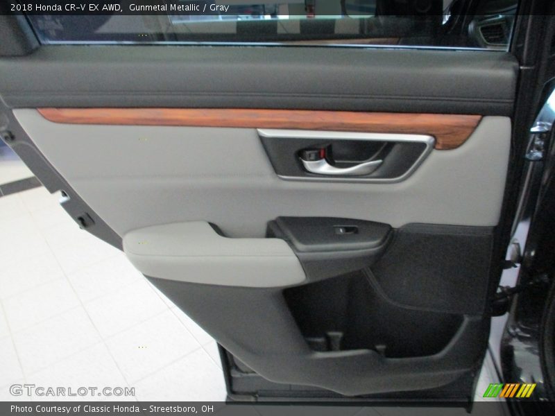 Gunmetal Metallic / Gray 2018 Honda CR-V EX AWD