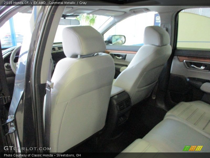 Gunmetal Metallic / Gray 2018 Honda CR-V EX AWD