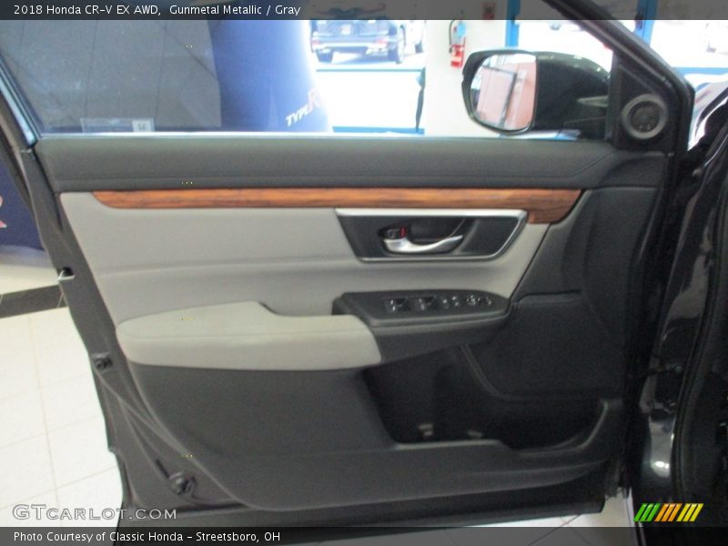 Gunmetal Metallic / Gray 2018 Honda CR-V EX AWD