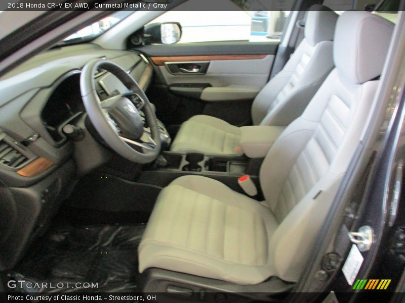 Gunmetal Metallic / Gray 2018 Honda CR-V EX AWD