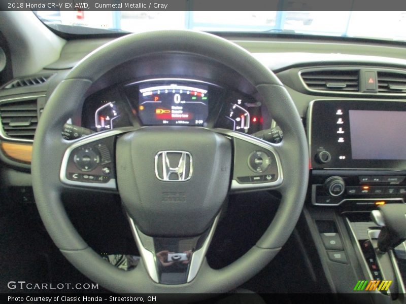 Gunmetal Metallic / Gray 2018 Honda CR-V EX AWD