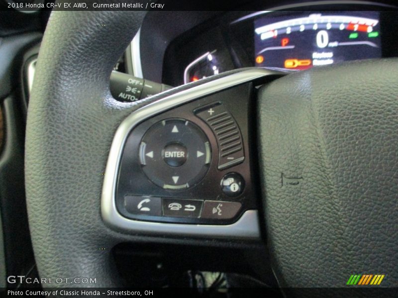 Gunmetal Metallic / Gray 2018 Honda CR-V EX AWD