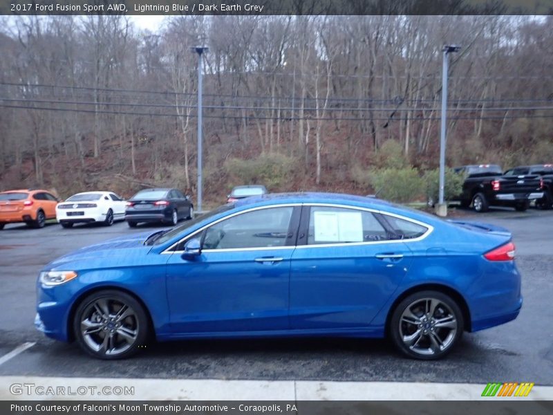 Lightning Blue / Dark Earth Grey 2017 Ford Fusion Sport AWD