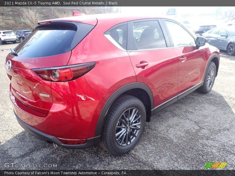 Soul Red Crystal Metallic / Black 2021 Mazda CX-5 Touring AWD