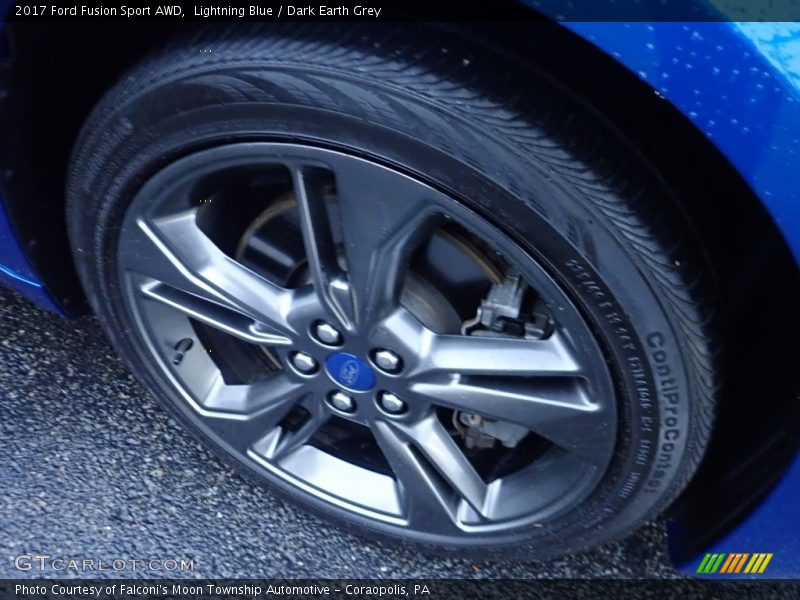 Lightning Blue / Dark Earth Grey 2017 Ford Fusion Sport AWD