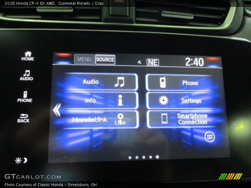 Gunmetal Metallic / Gray 2018 Honda CR-V EX AWD