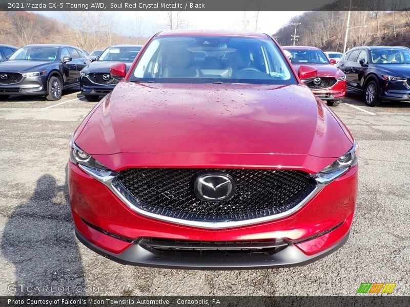 Soul Red Crystal Metallic / Black 2021 Mazda CX-5 Touring AWD