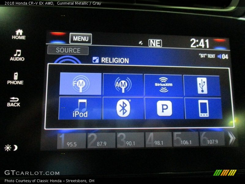 Gunmetal Metallic / Gray 2018 Honda CR-V EX AWD