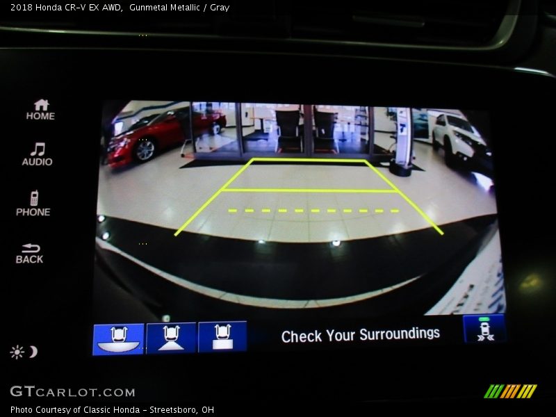 Gunmetal Metallic / Gray 2018 Honda CR-V EX AWD