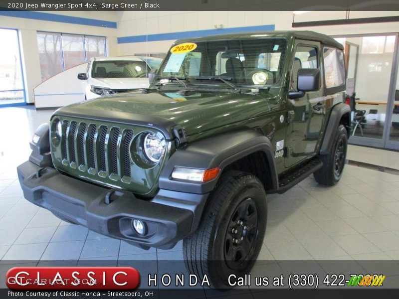 Sarge Green / Black 2020 Jeep Wrangler Sport 4x4