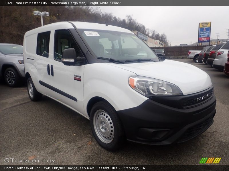 Bright White / Black 2020 Ram ProMaster City Tradesman Cargo Van