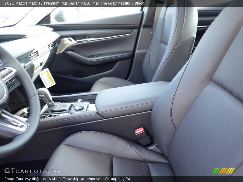 Machine Gray Metallic / Black 2021 Mazda Mazda3 Premium Plus Sedan AWD