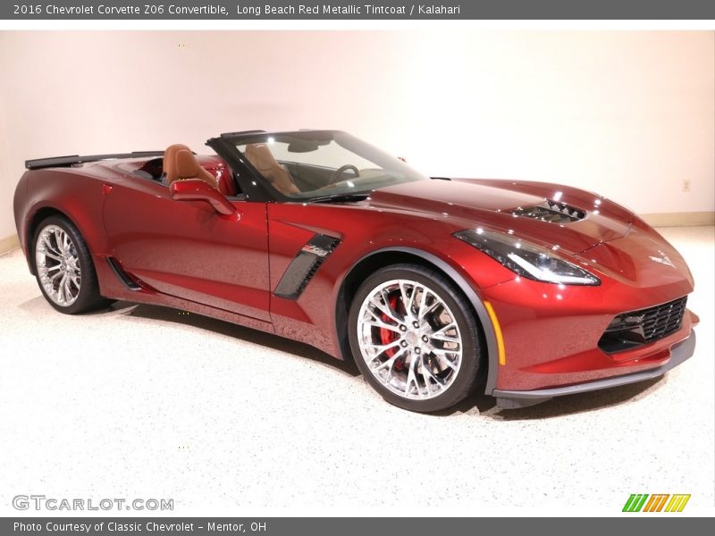 Long Beach Red Metallic Tintcoat / Kalahari 2016 Chevrolet Corvette Z06 Convertible