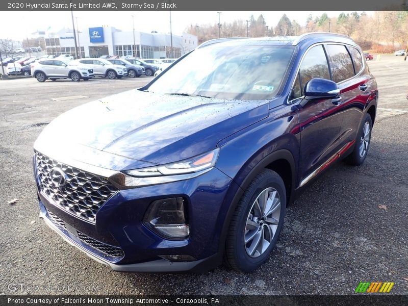 Stormy Sea / Black 2020 Hyundai Santa Fe Limited AWD