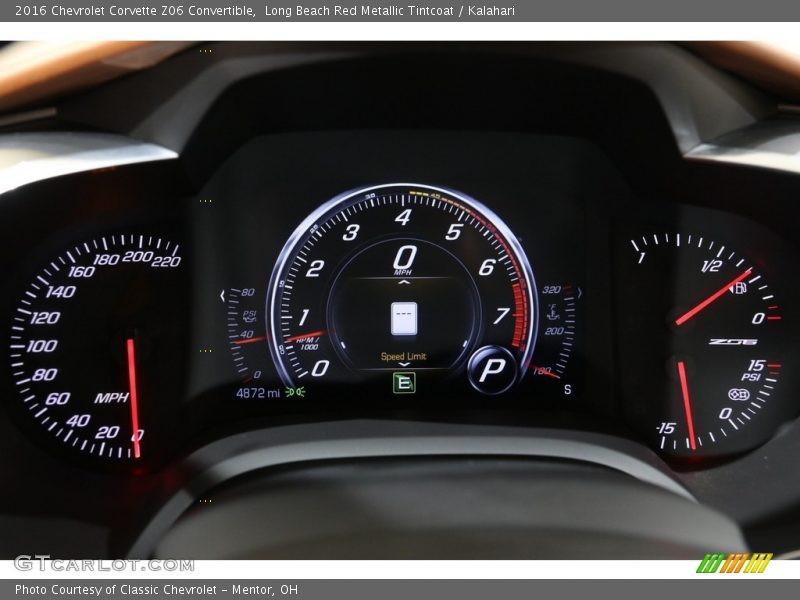  2016 Corvette Z06 Convertible Z06 Convertible Gauges