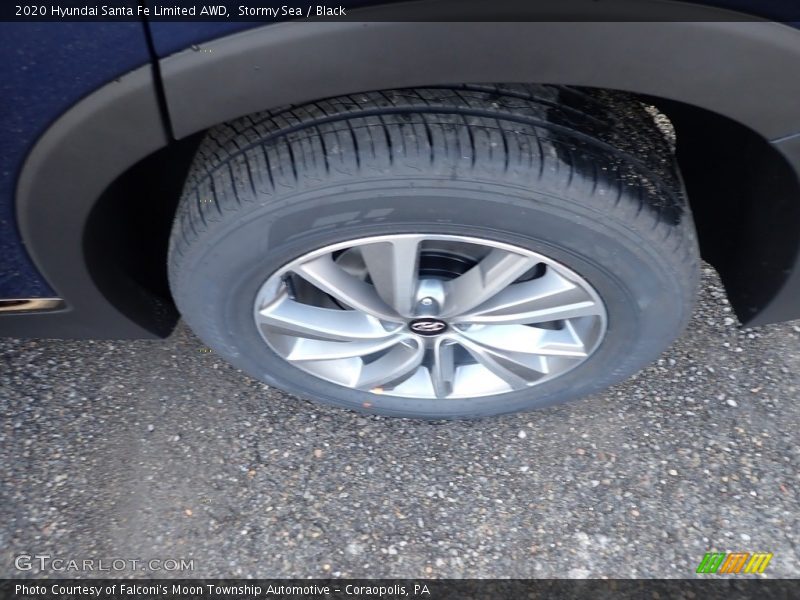 Stormy Sea / Black 2020 Hyundai Santa Fe Limited AWD