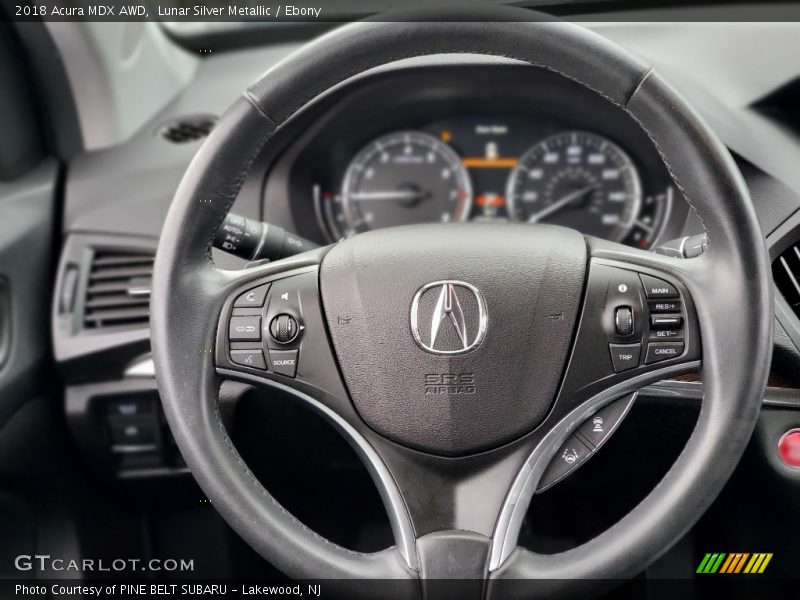 Lunar Silver Metallic / Ebony 2018 Acura MDX AWD