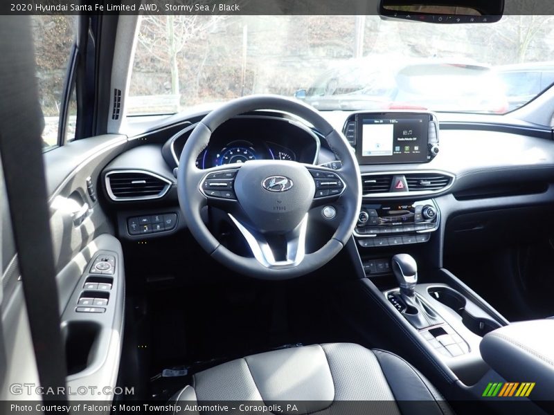 Stormy Sea / Black 2020 Hyundai Santa Fe Limited AWD