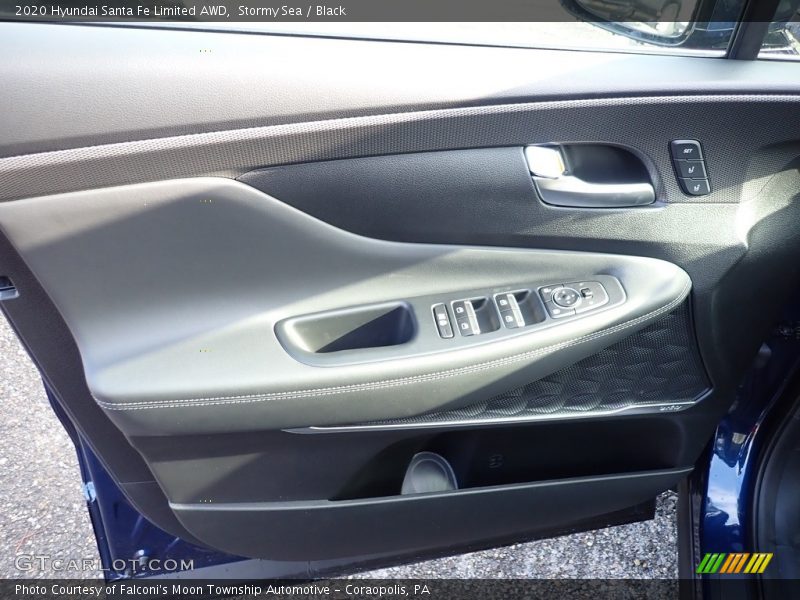 Stormy Sea / Black 2020 Hyundai Santa Fe Limited AWD
