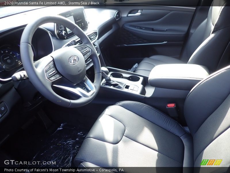 Stormy Sea / Black 2020 Hyundai Santa Fe Limited AWD