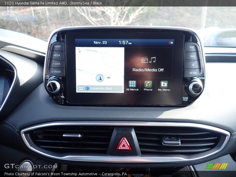 Stormy Sea / Black 2020 Hyundai Santa Fe Limited AWD
